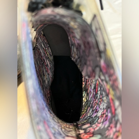 Dirty Laundry Roadie Floral Rubber Rain Combat Lace Up Boots Women’s Size 9 - Picture 10 of 16